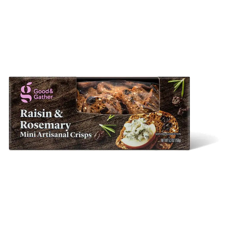 Raisin & Rosemary Mini Artisanal Crisps
