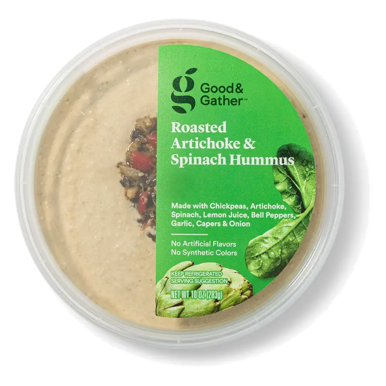 Roasted Artichoke & Spinach Hummus