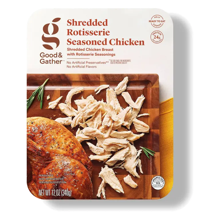 Rotisserie Seasoned Shredded Chicken, 13944014