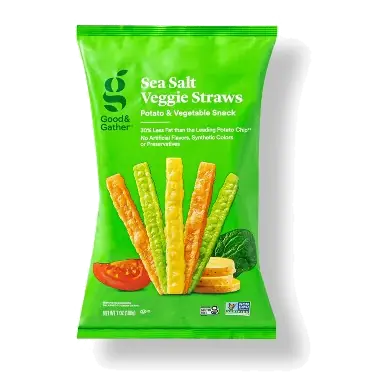 Sea Salt Veggie Straws Potato & Vegetable Snack