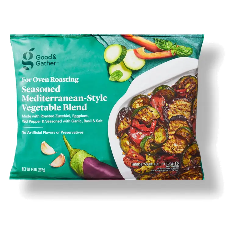 Seasoned Mediterranean-Style Vegetable Blend For Oven Roasting