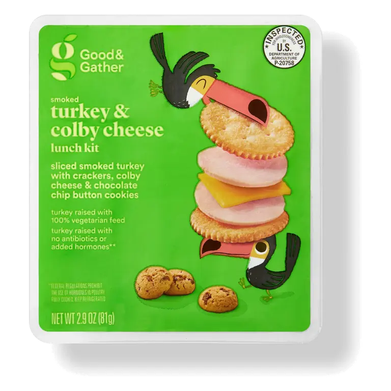 Smoked Turkey & Provolone Cheese (Not Smoked) Crackers & Dried Sweetened Cranberries Lunch Kit