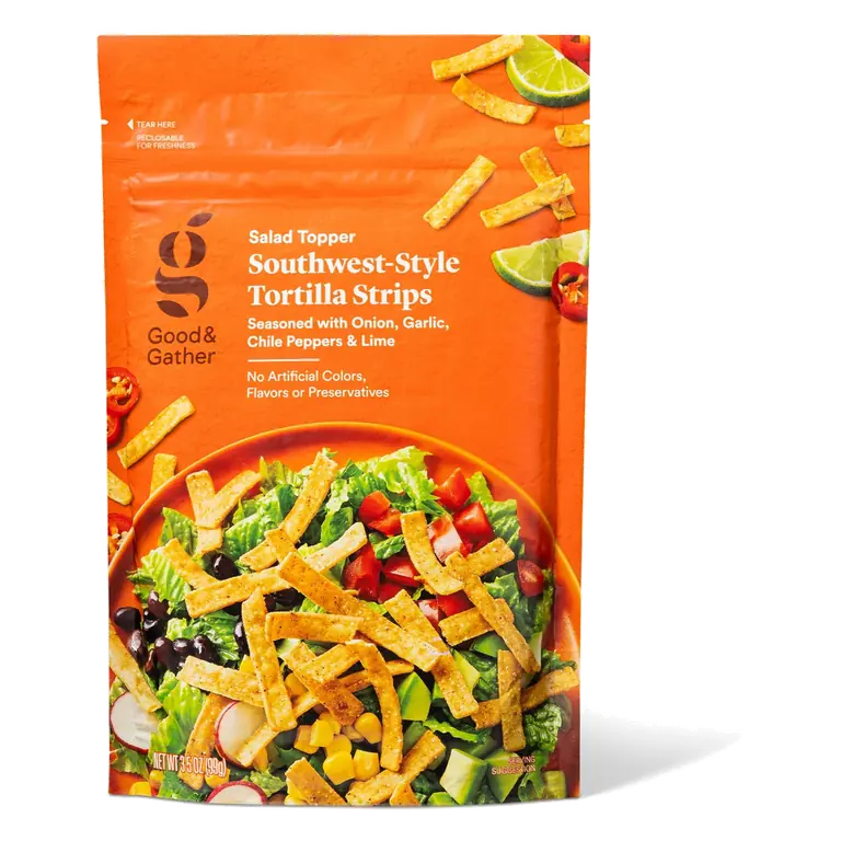 Southwest-Style Tortilla Strips Seasoned with Onion