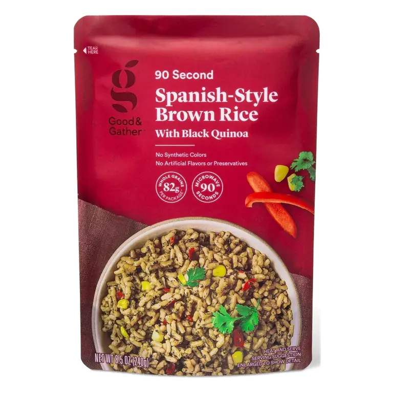 Spanish-Style Brown 90 Second Rice with Black Quinoa