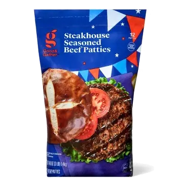 Steakhouse Seasoned Beef Patties