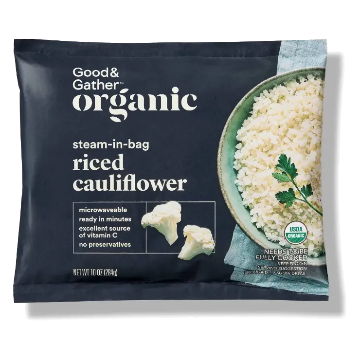 Steam-in-Bag Riced Cauliflower