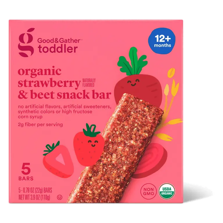 Strawberry & Beet Organic Snack Bars