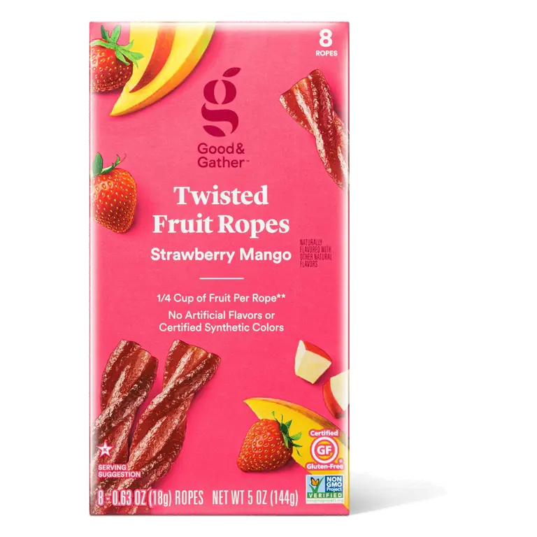 Strawberry Mango Twisted Fruit Ropes
