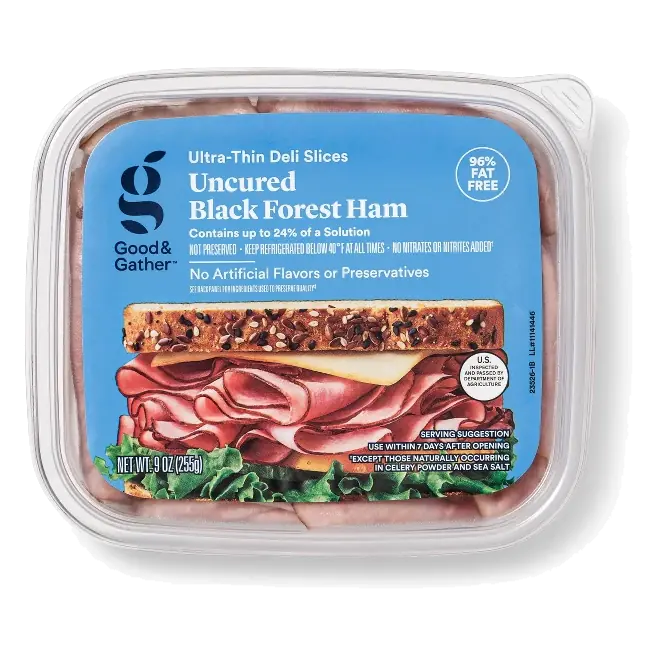 Uncured Black Forest Ham Ultra-Thin Deli Slices
