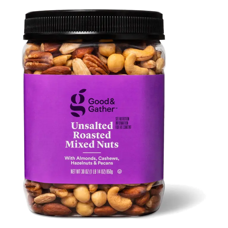 Unsalted Roasted Mixed Nuts with Almonds
