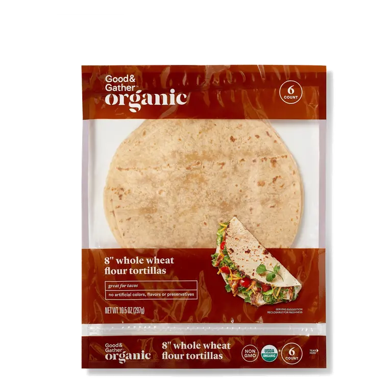 Whole Wheat Flour 8" Tortillas
