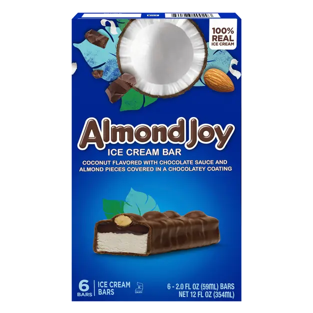Almond Joy Candy Ice Cream Bars - 6 ct