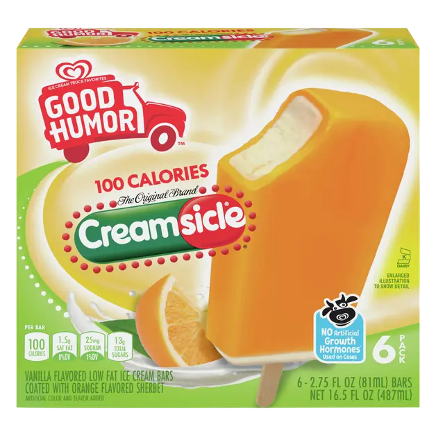 Creamsicle Ice Cream Bars - 6 ct