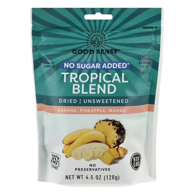 Good Sense Tropical Blend, No Sugar Added, Unsweetened, Dried Fruit