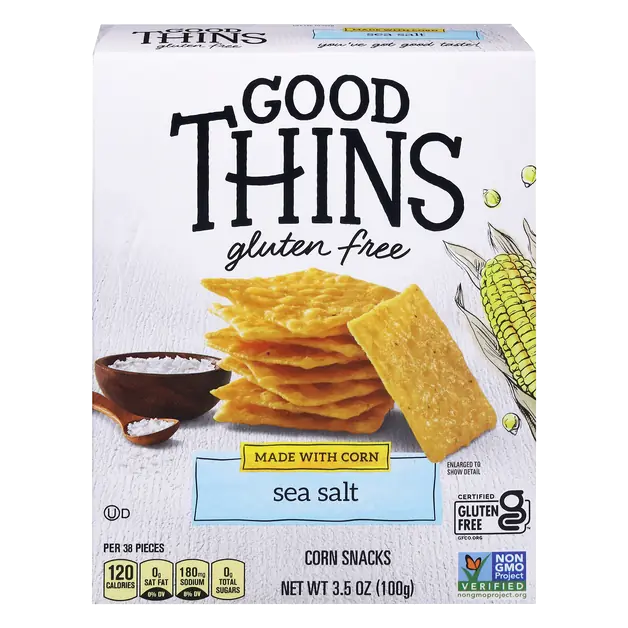 Gluten Free Sea Salt Corn Crackers