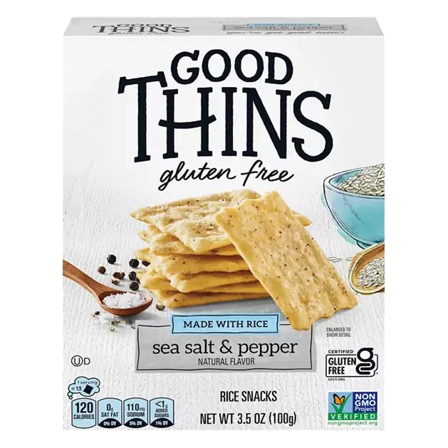Rice Snacks, Gluten Free, Sea Salt & Pepper