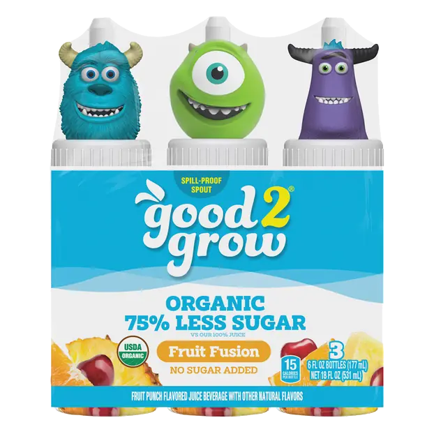 Juice Beverage Fruit Fusion Flavored 75% Less Sugar - 3 pk