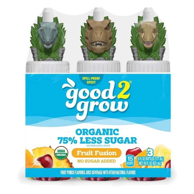 good2grow Organic Low Sugar Fruit Fusion Juice - 3pk/6 fl oz Bottles - Character Tops May Vary