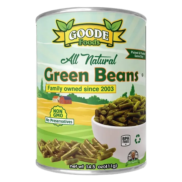 Goode Foods All Natural Cut Green Beans, 14.5oz