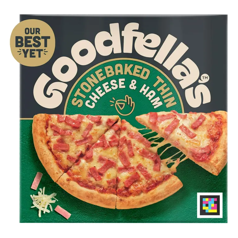 351g Cheese & Ham Stonebaked Thin Pizza