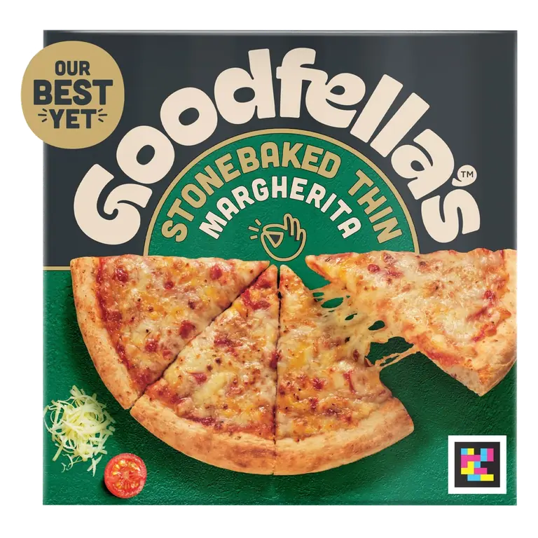 Stonebaked Thin Margherita Three Cheese Pizza 334g