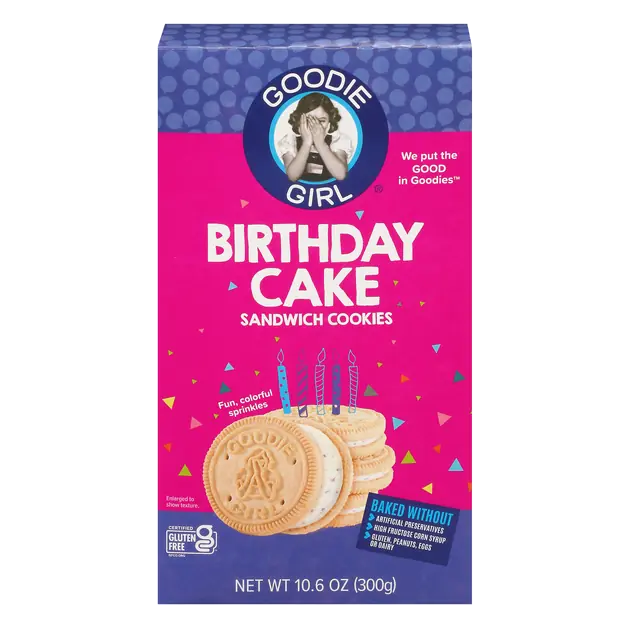 Gluten Free Birthday Cake Sandwich Cookies