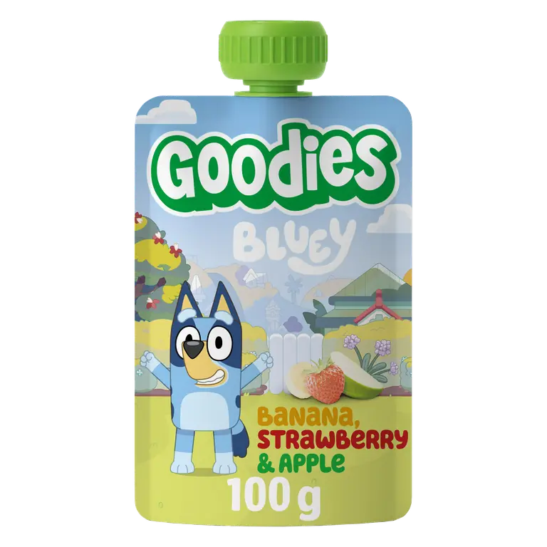 Klämmis Bluey Banan Straw Apple