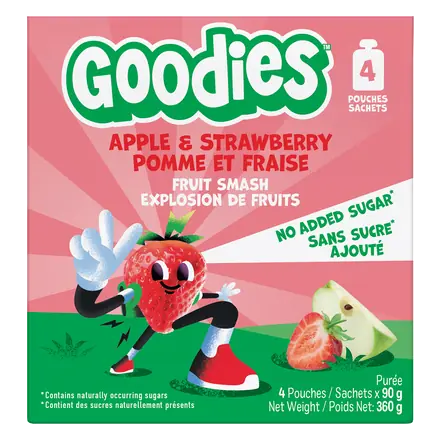 Snack Pouch Apple & Strawberry 4 x 90 g