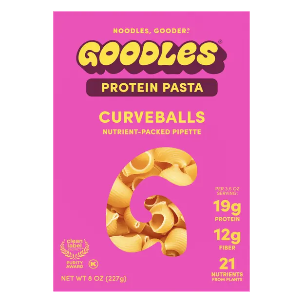 Curveballs Nutrient-Packed Protein Fiber Pipette Pasta