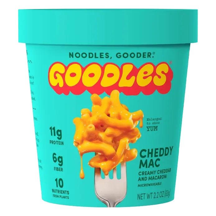 Goodles Cheddy Mac Creamy Cheddar Protein Mac and Cheese Cup, 2.2oz