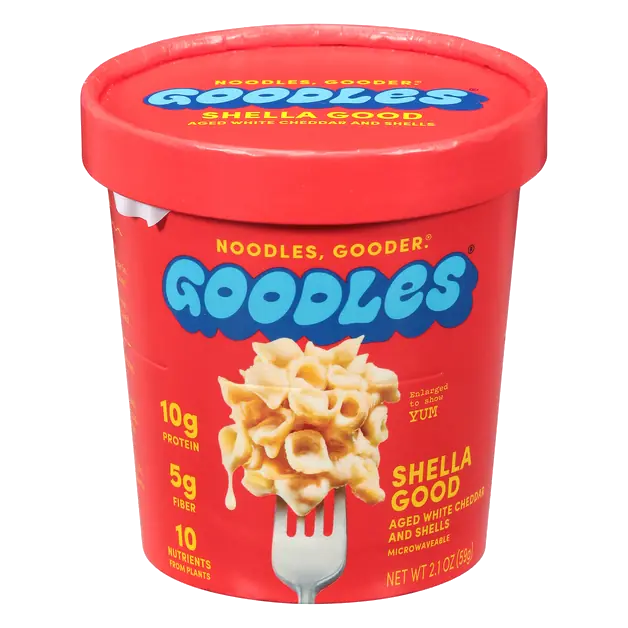 Shella Good Protein Aged White Cheddar & Shells Microwavable Cup