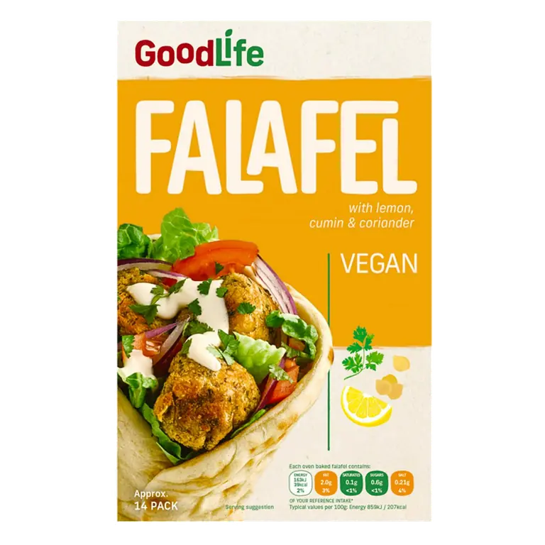 Good Life Falafel with Chickpea, Cumin & Coriander x14 280g