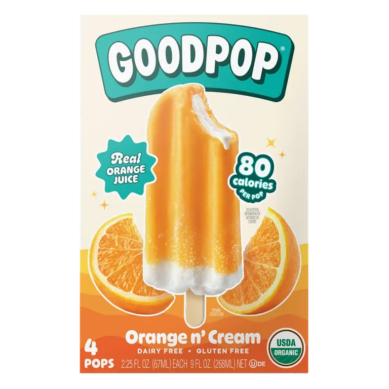 Frozen Pops, Orange N' Cream