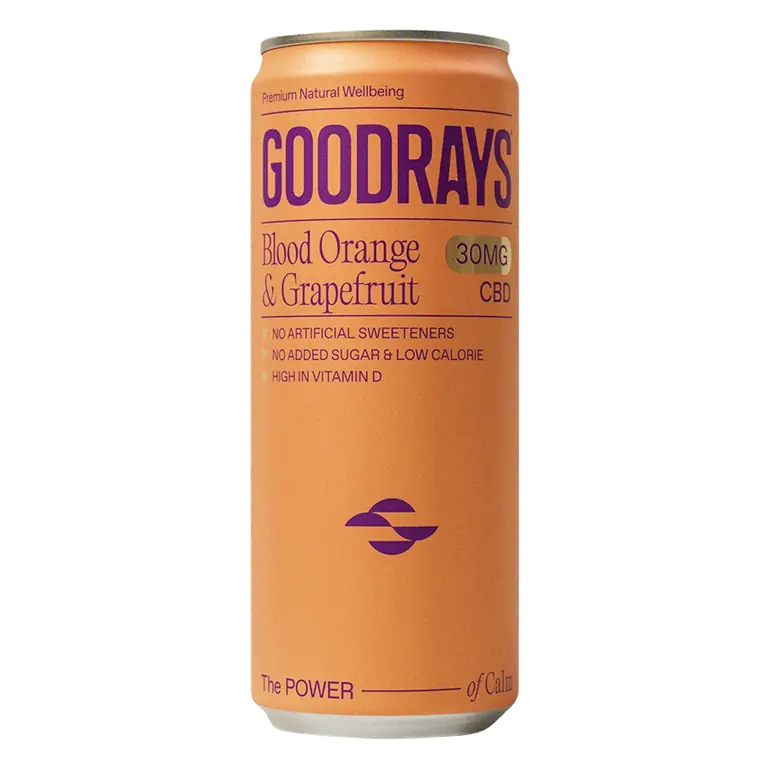 CBD Infused Blood Orange & Grapefruit Sparkling Drink Can 250ml