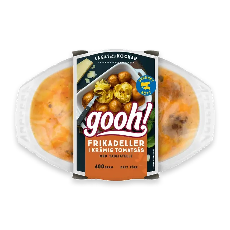 Färdigmat Frikadeller i tomatsås med Pasta 400g