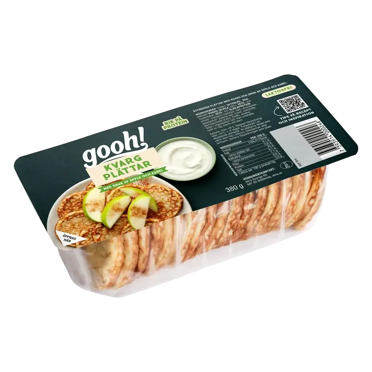 Färdigmat Kvargplättar Äpple och Kanel 380g