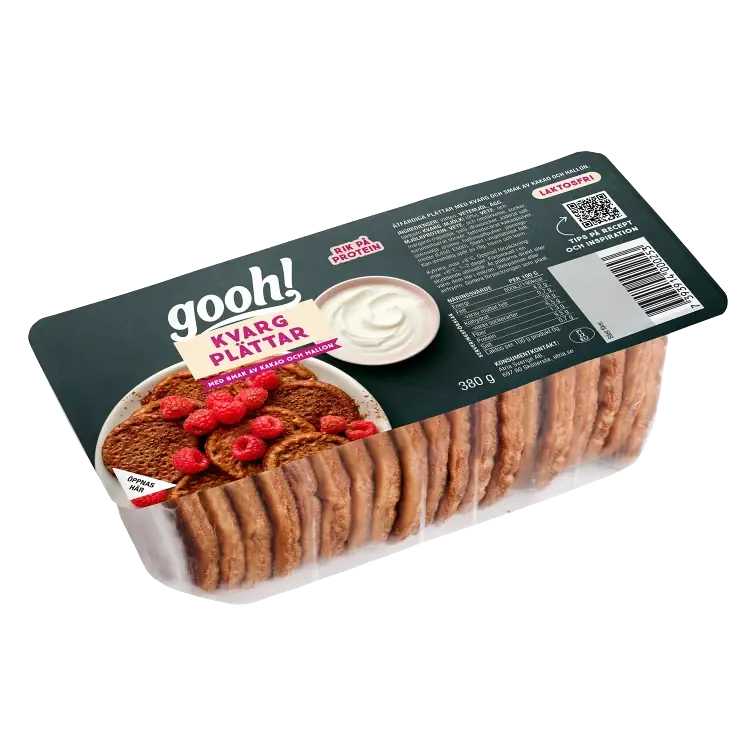 Färdigmat Kvargplättar Kakao och Hallon 380g