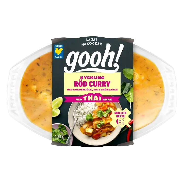 Färdigmat Kyckling Röd curry 400g