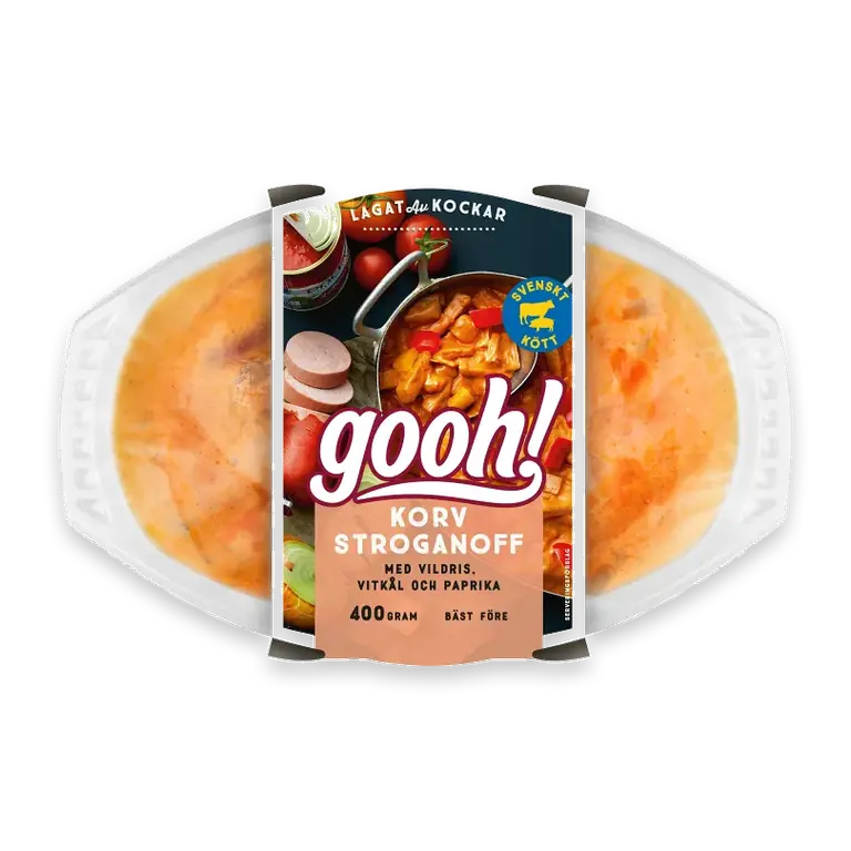 Korvstroganoff med Vildris vitkål och paprika 400g