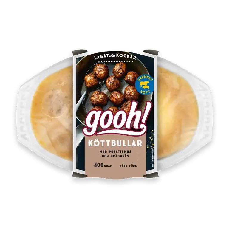 Köttbullar med Potatismos och Gräddsås 400g