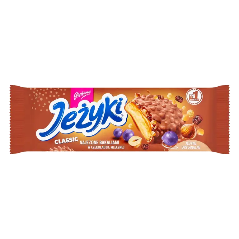 Jezyki Biscuits Caramel Raisins And Nut 140g