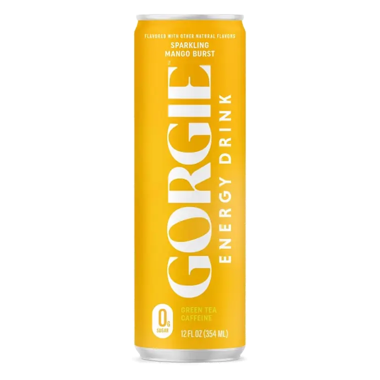 Gorgie Mango Burst Sparkling Energy Drink - Sugar Free - 12 fl oz