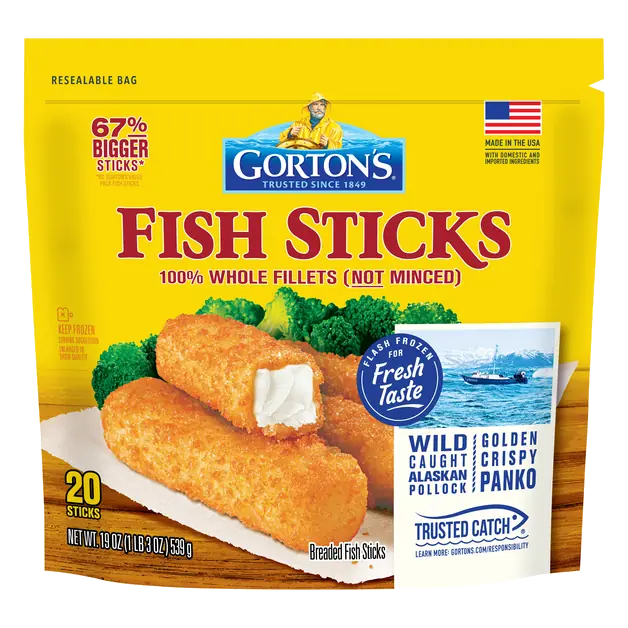 Breaded Fish Sticks - 20 ct Frozen