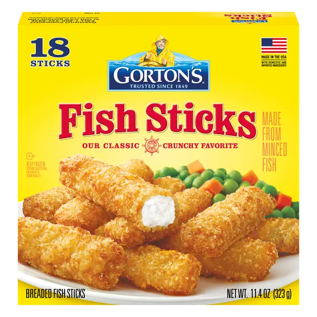 Classic Breaded Fish Sticks - 18 ct Frozen