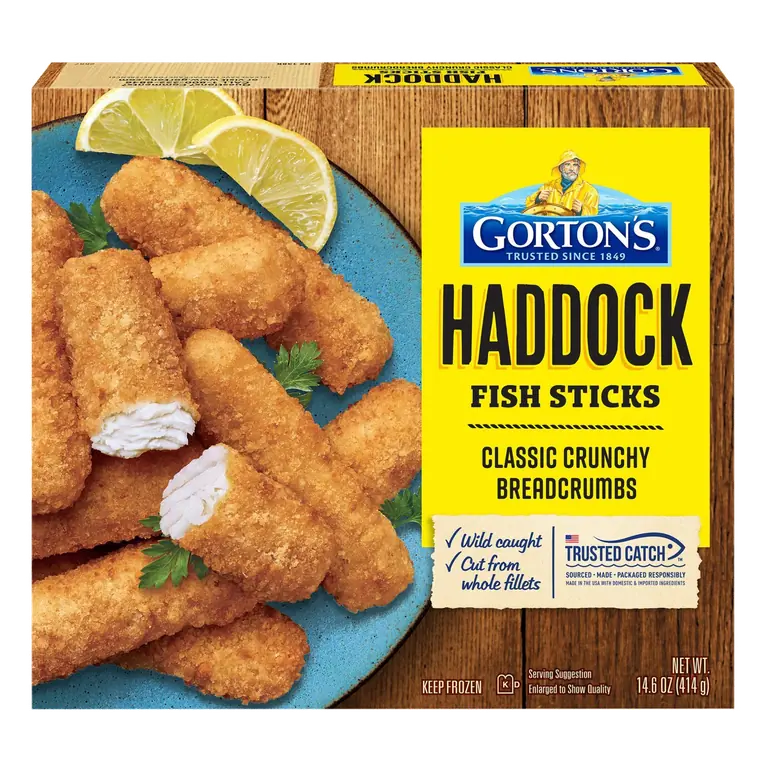 Classic Crunchy Breadcrumbs Haddock Fish Sticks