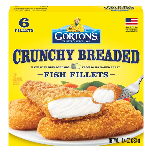 Crunchy Breaded Fish Fillets - 6 ct Frozen