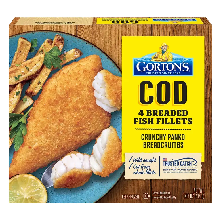 Crunchy Panko Breadcrumbs Cod Fish Fillets
