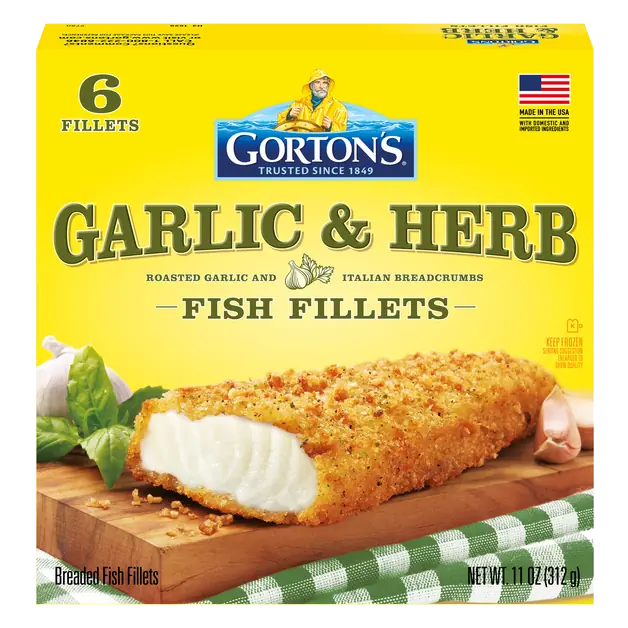 Garlic & Italian Herb Breaded Fish Fillets - 6 ct Frozen