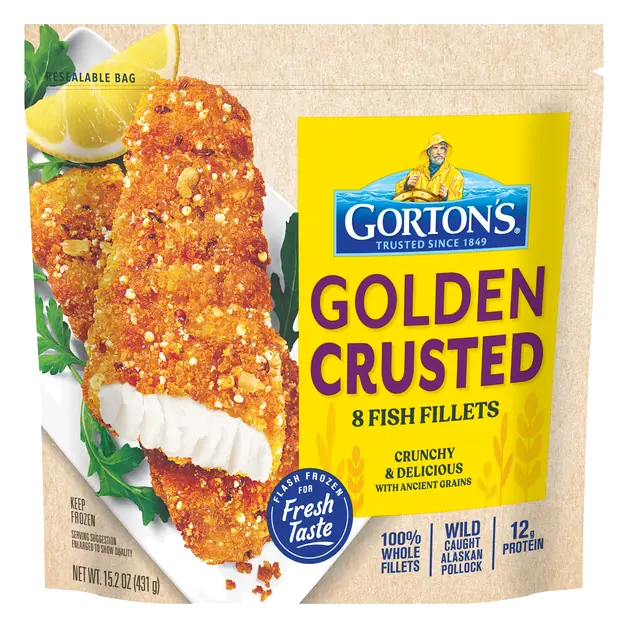 Golden Crusted Fish Fillets - 8 ct Frozen