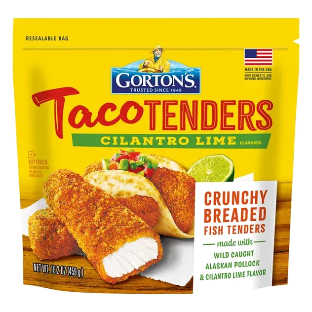 Taco Tenders Crunchy Breaded Cilantro Lime Flavored Fish Tenders